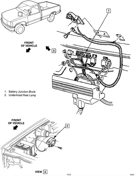 94 chevy junction box|1994 CHEVY SILVERADO FUSE BOX LOCATION.